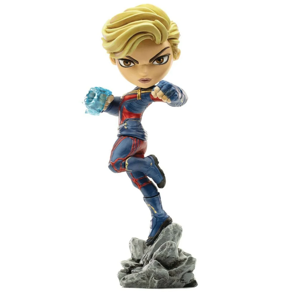 Iron Studios Marvel Avengers Endgame Mini Co. PVC Figure Captain Marvel 18 cm Afbeelding 1
