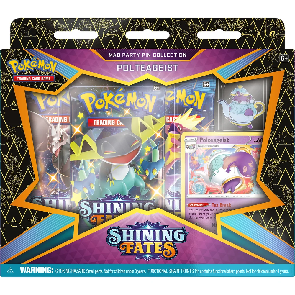 Pokémon TCG: Shining Fates Mad Party Pin Collection (Assortment) Afbeelding 1