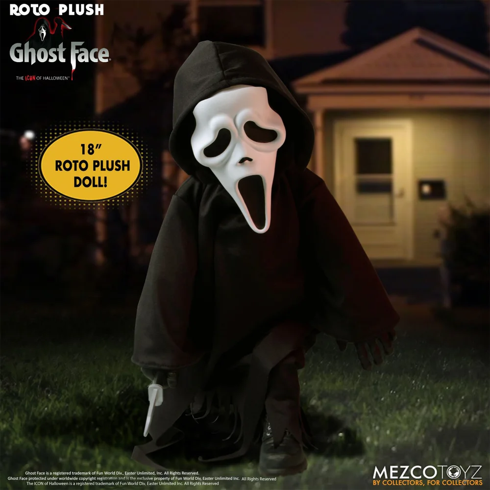 Mezco Scream Ghost Face MDS 45 cm Roto Plush Figuur Afbeelding 1