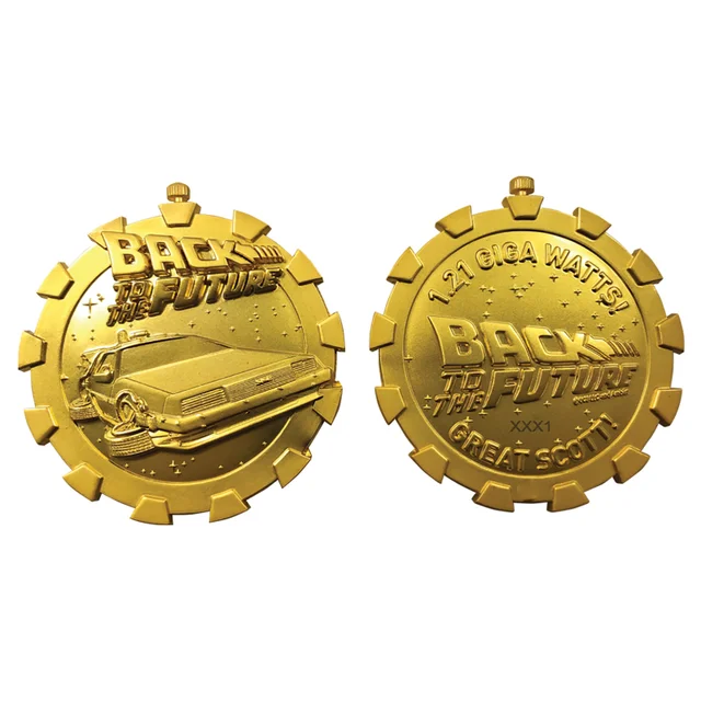 Back to the Future 24k verguld Stopwatch Limited Edition Medaillon - Zavvi Exclusief