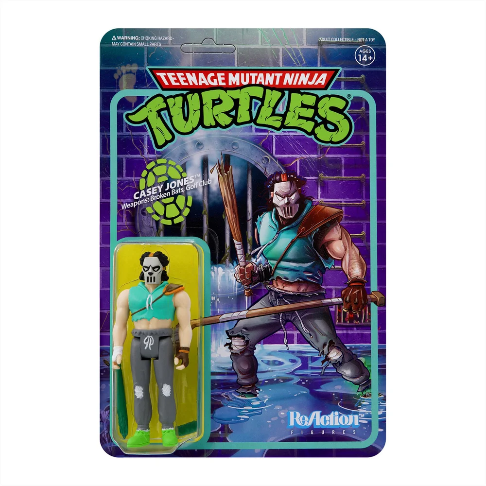 Super7 Teenage Mutant Ninja Turtles ReAction Figure - Casey Jones Afbeelding 1