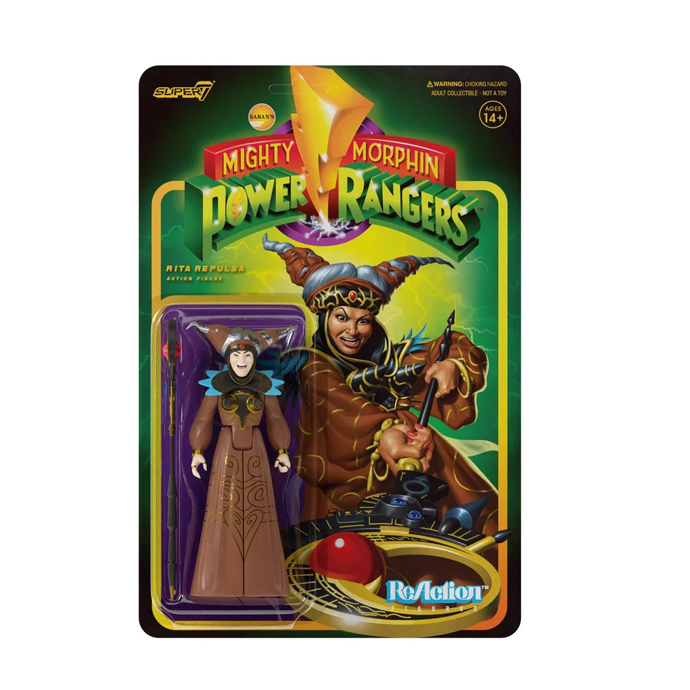 Super7 Mighty Morphin Power Rangers ReAction Figure - Rita Repulsa Afbeelding 1