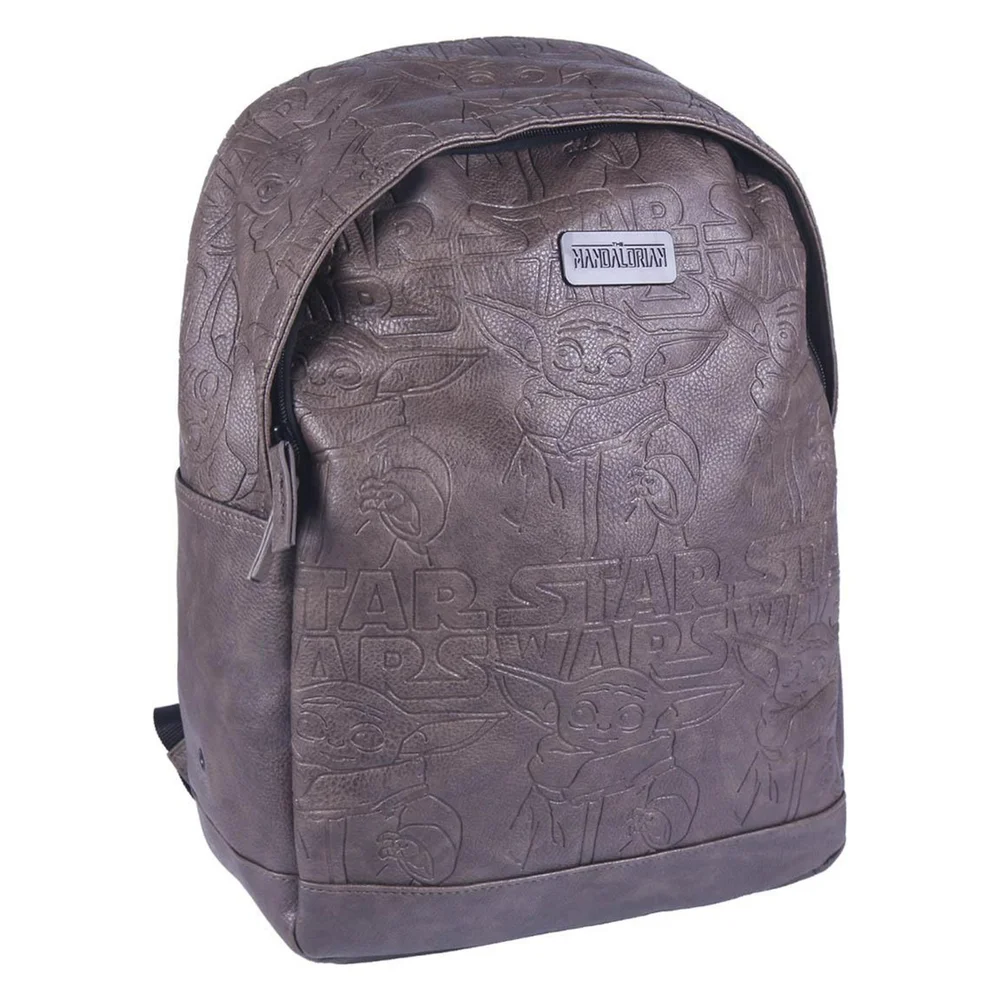 Star Wars: Disney The Mandalorian Faux Leather Backpack - Brown Afbeelding 1