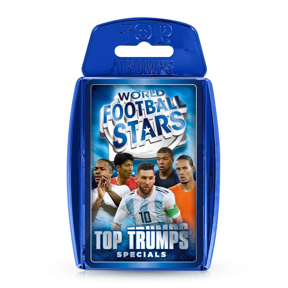World Football Stars Blue Top Trumps Specials Card Game Afbeelding 1