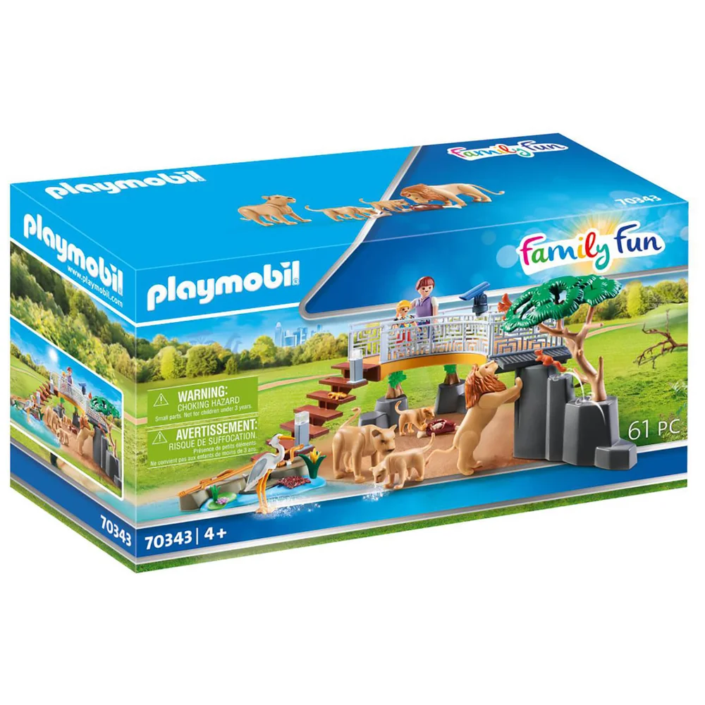Playmobil Family Fun Outdoor Lion Enclosure (70343) Afbeelding 1