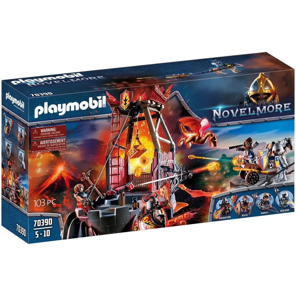 Playmobil Novelmore Knights Burnham Raiders Lava Mine with Fire Launchers (70390) Afbeelding 1