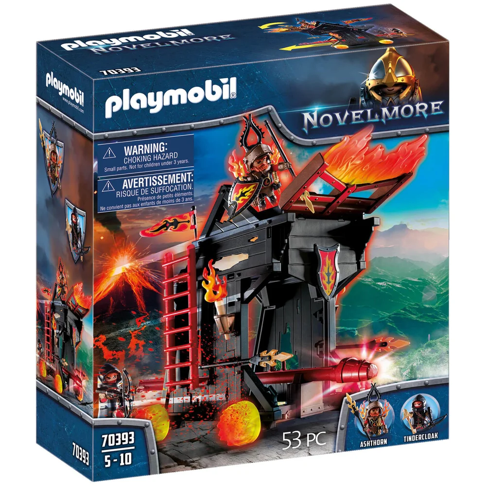 Playmobil Novelmore Knights Burnham Raiders Fire Ram (70393) Afbeelding 1