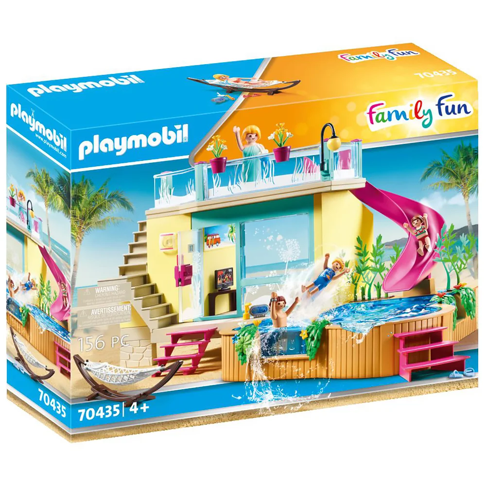 Playmobil Family Fun Beach Hotel Bungalow with Pool (70435) Afbeelding 1