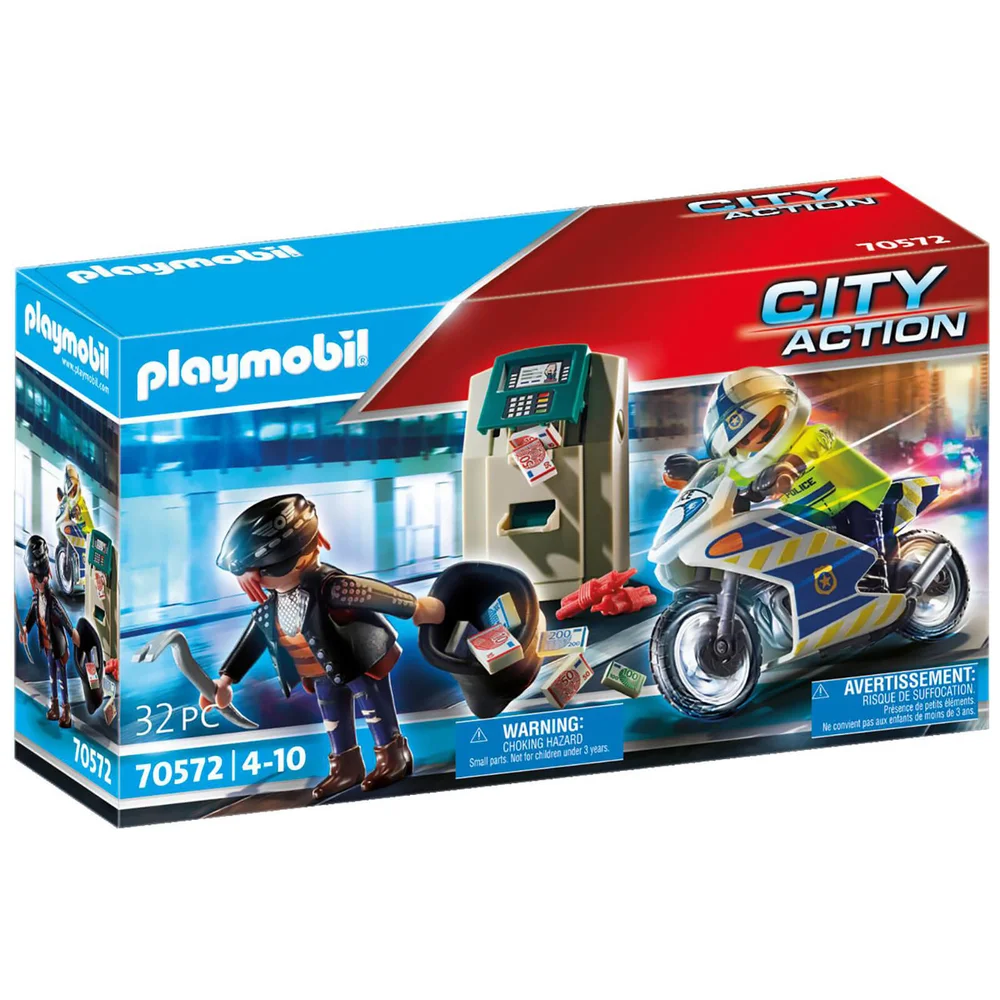 Playmobil City Actie Politie Bankovervaller Achtervolging (70572) Afbeelding 1