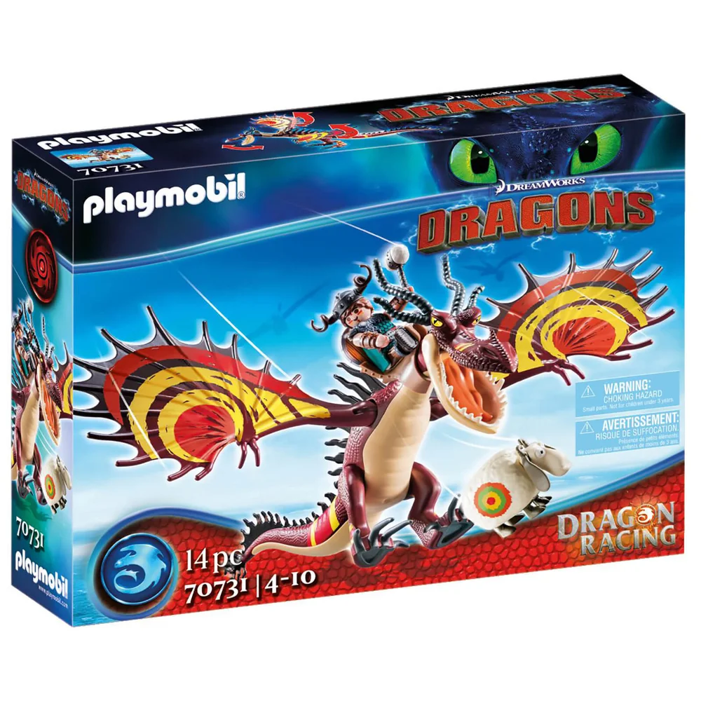 Playmobil Dragon Racing: Snotlout and Hookfang (70731) Afbeelding 1