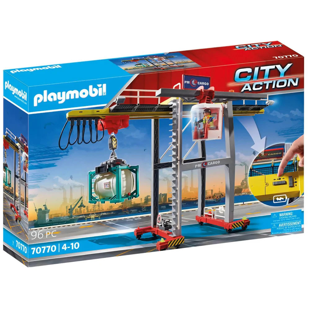 Playmobil Cargo Crane with Container (70770) Afbeelding 1