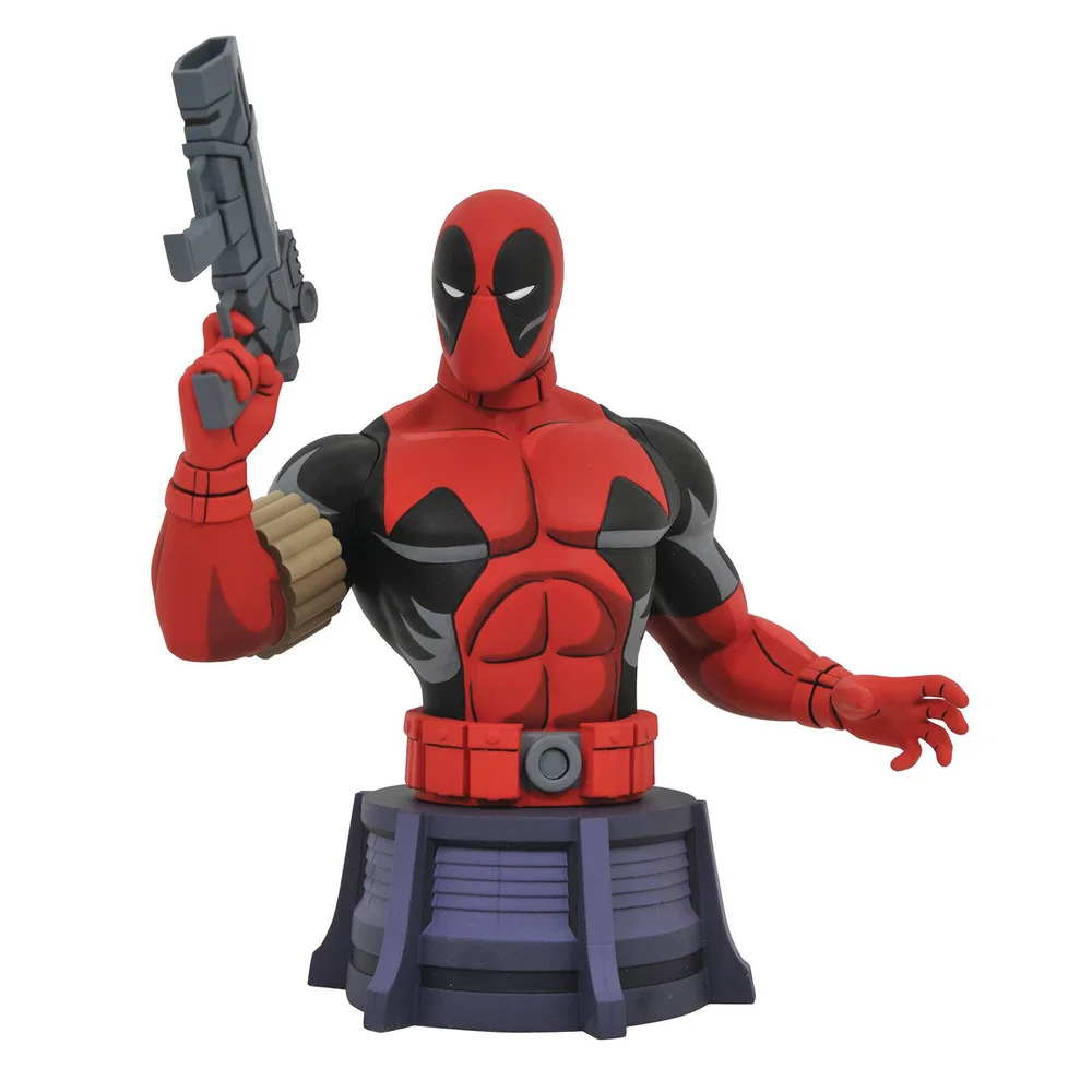 Diamond Select Marvel Geanimeerde Deadpool Buste Afbeelding 1