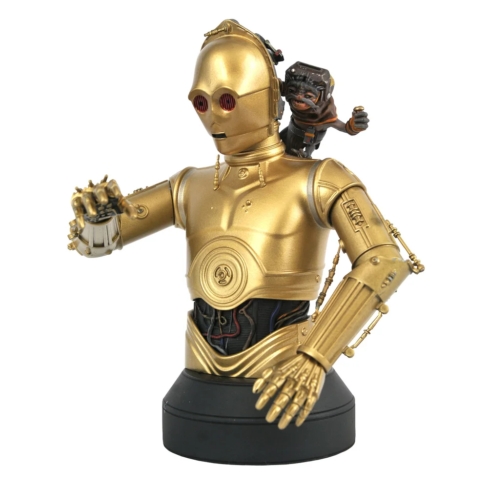 Gentle Giant Star Wars The Rise Of Skywalker C-3PO & Babu Frik 1/6 schaal buste Afbeelding 1