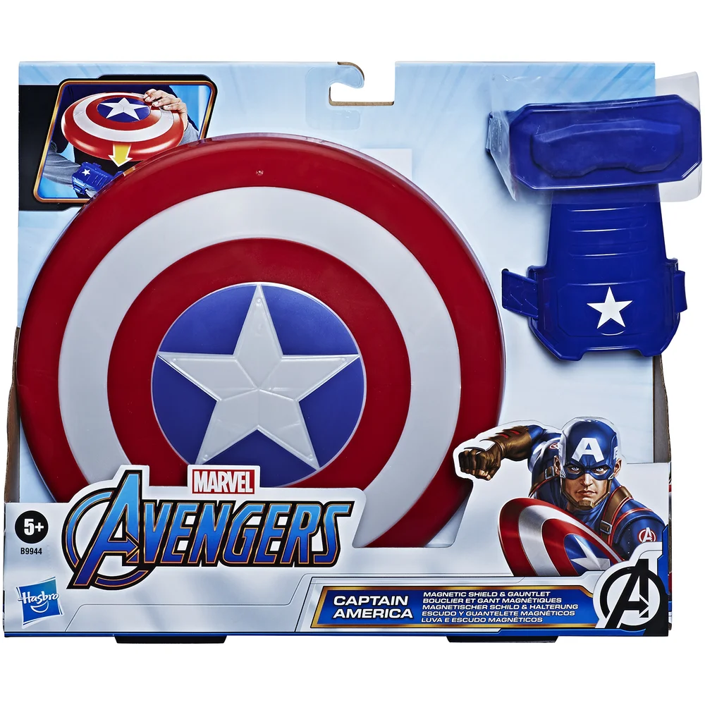 Hasbro Marvel Avengers - Captain America Magnetisch Schild en Handschoen Afbeelding 1