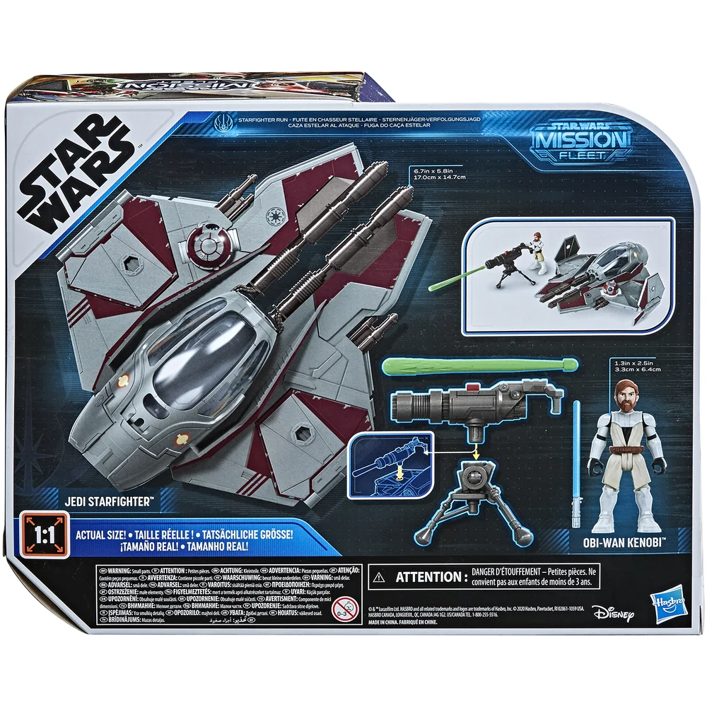 Hasbro Star Wars Missie Vloot Obi-Wan Kenobi Jedi Starfighter Actiefiguur Afbeelding 1