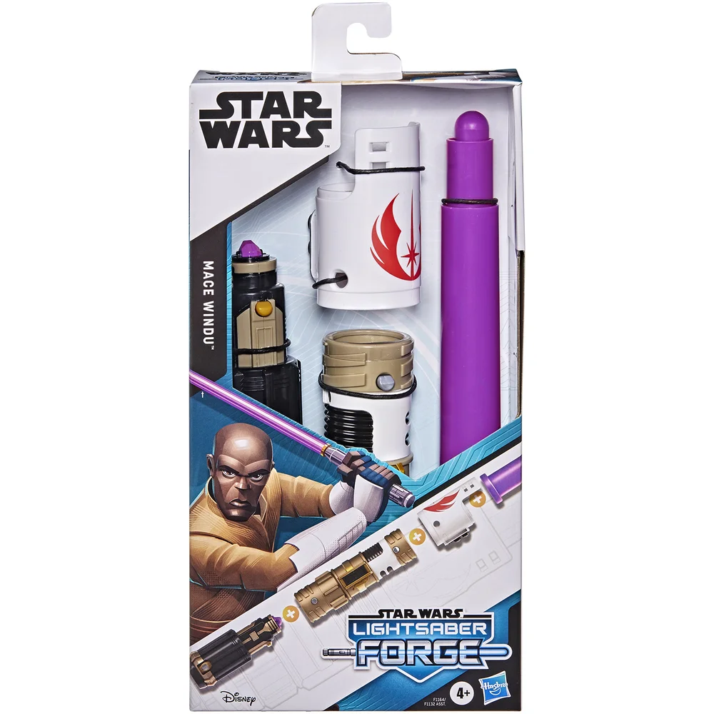 Hasbro Star Wars Forge Mace Windu Lightsaber Toy Afbeelding 1