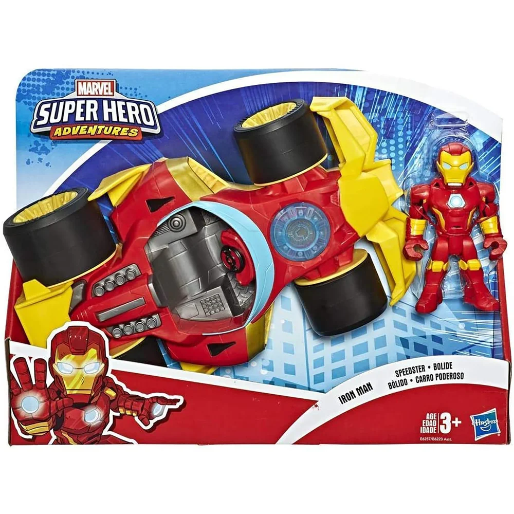 Hasbro Playskool Heroes Marvel Super Hero Adventures Black Panther Road Racer 5" Action Figure and Vehicle Afbeelding 1