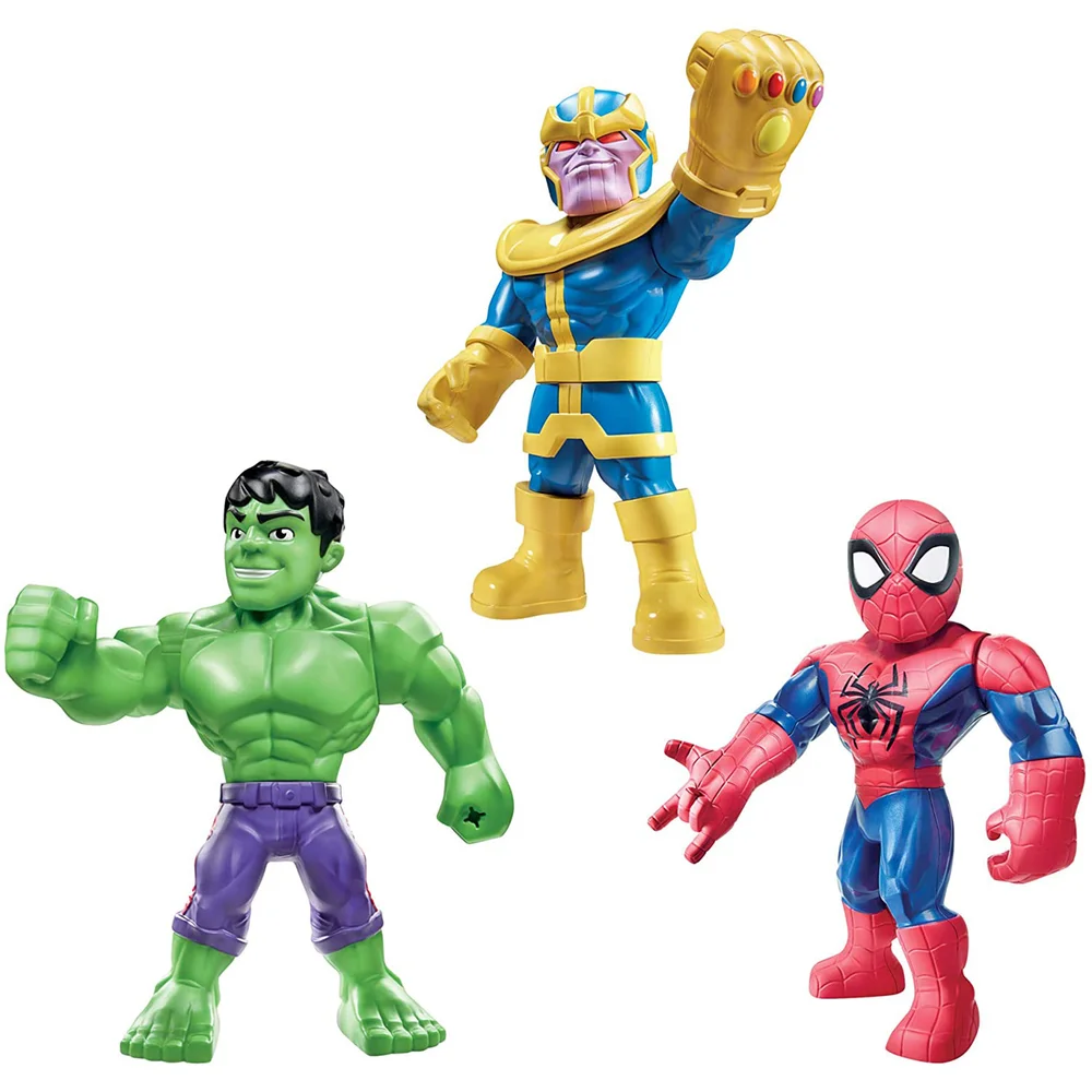 Hasbro Playskool Heroes Marvel Super Hero Adventures Mega Mighties 25cm Action Figure 3 Pack Afbeelding 1