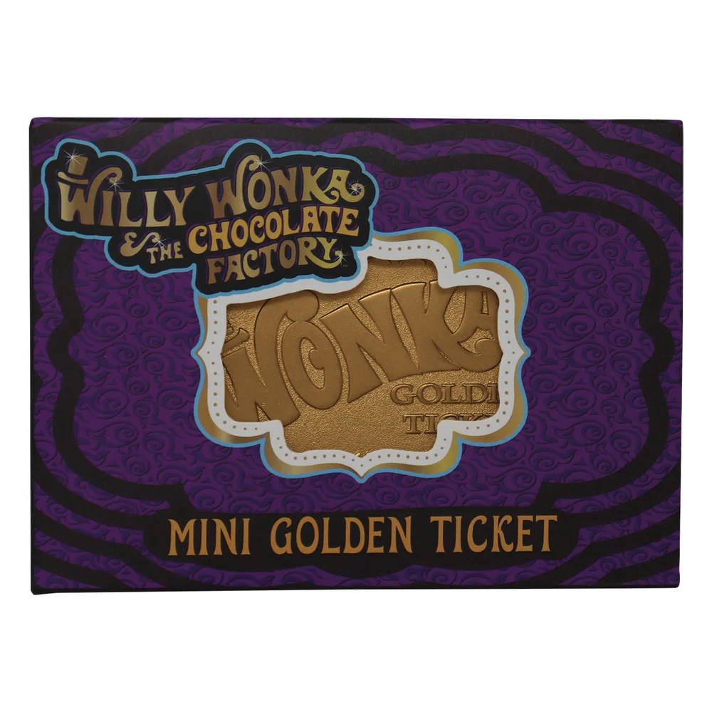 DUST! Willy Wonka Mini Golden Ticket Ingot Zavvi Exclusive Afbeelding 1