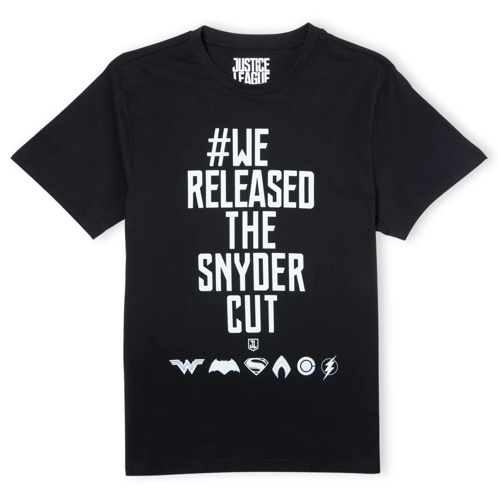 Justice League We Released The Snyder Cut Unisex T-Shirt - Black - S Afbeelding 1