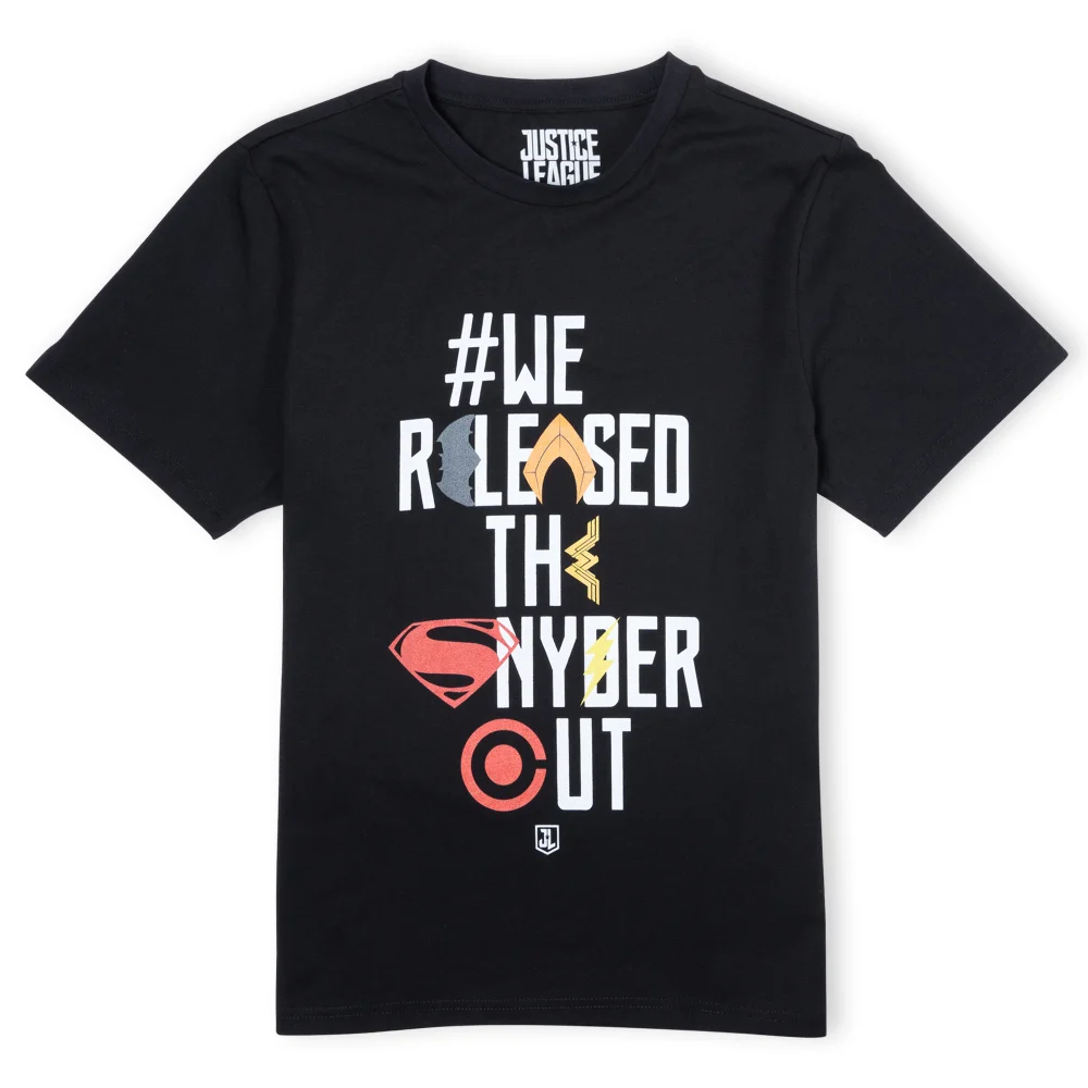 Justice League We Released The Snyder Cut Icons Unisex T-Shirt - Black - S Afbeelding 1