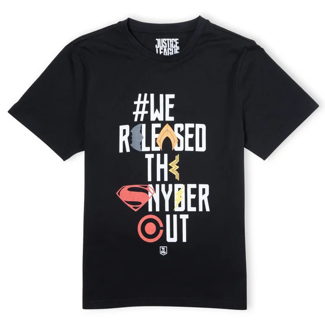 Justice League We Released The Snyder Cut Icons Unisex T-Shirt - Black