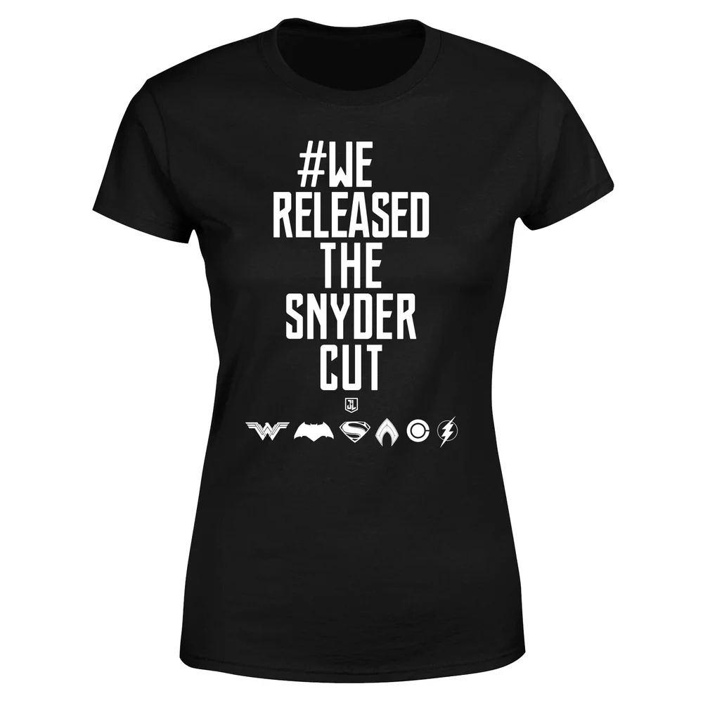 Justice League We Released The Snyder Cut Women's T-Shirt - Black - XS Afbeelding 1