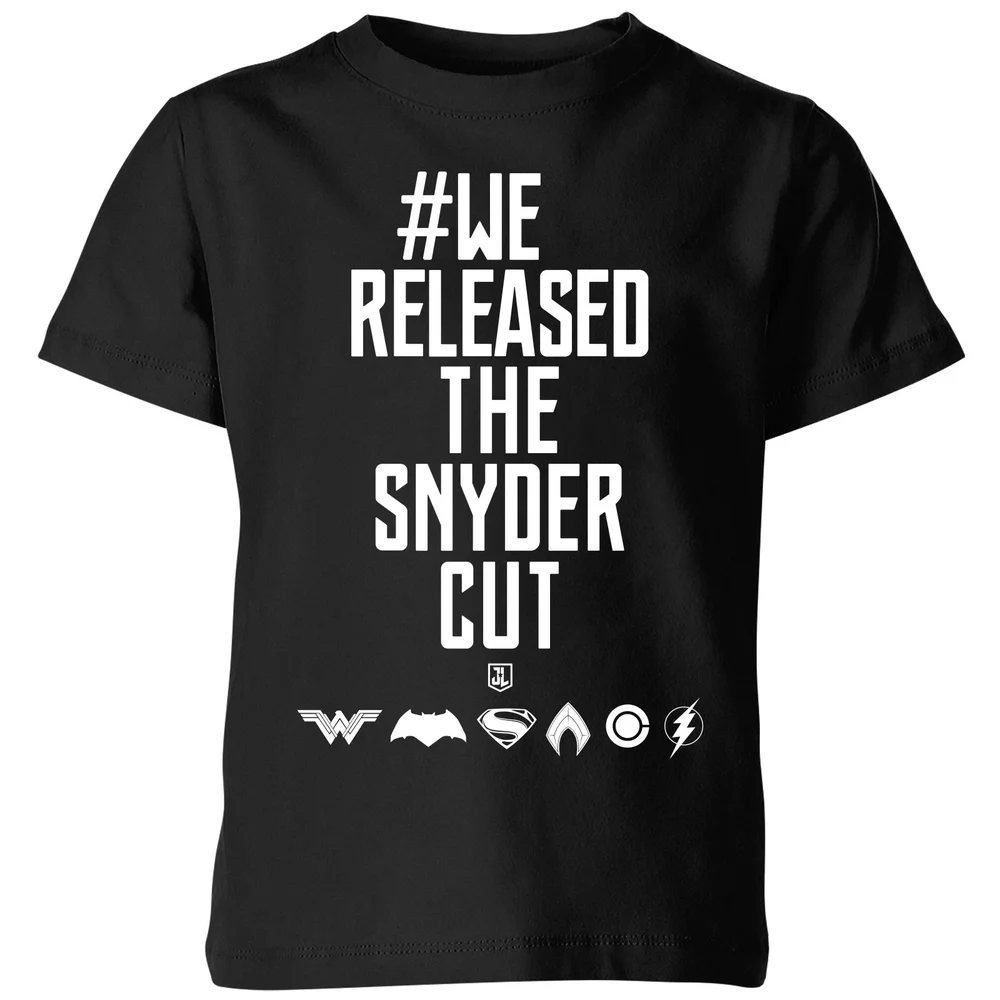 Justice League We Released The Snyder Cut Kids' T-Shirt - Black - 98/104 (3-4 jaar) Afbeelding 1