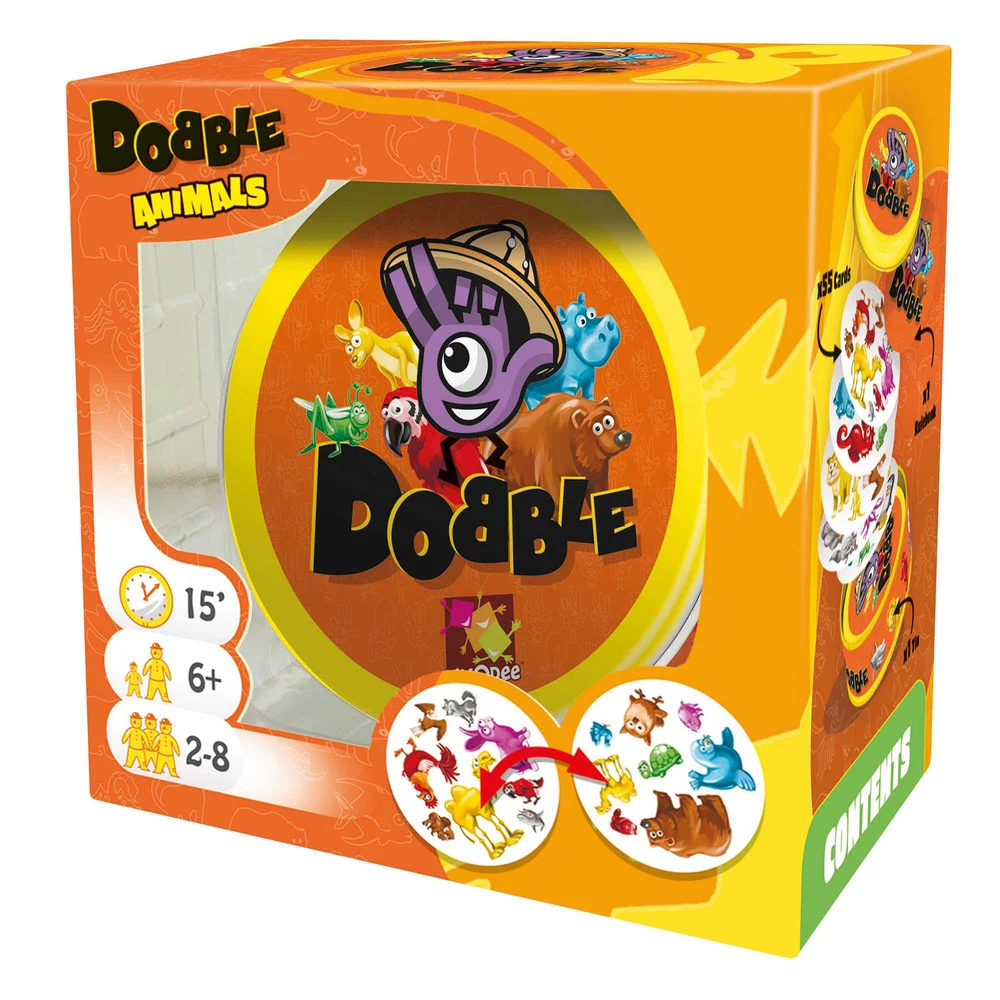 Dobble Card Game - Animals Edition Afbeelding 1