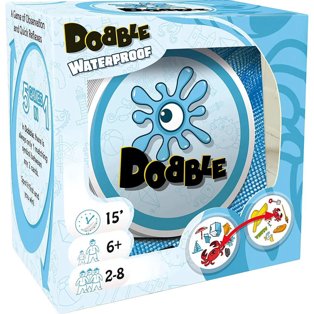 Dobble Kaartspel - Waterdichte Editie Afbeelding 1