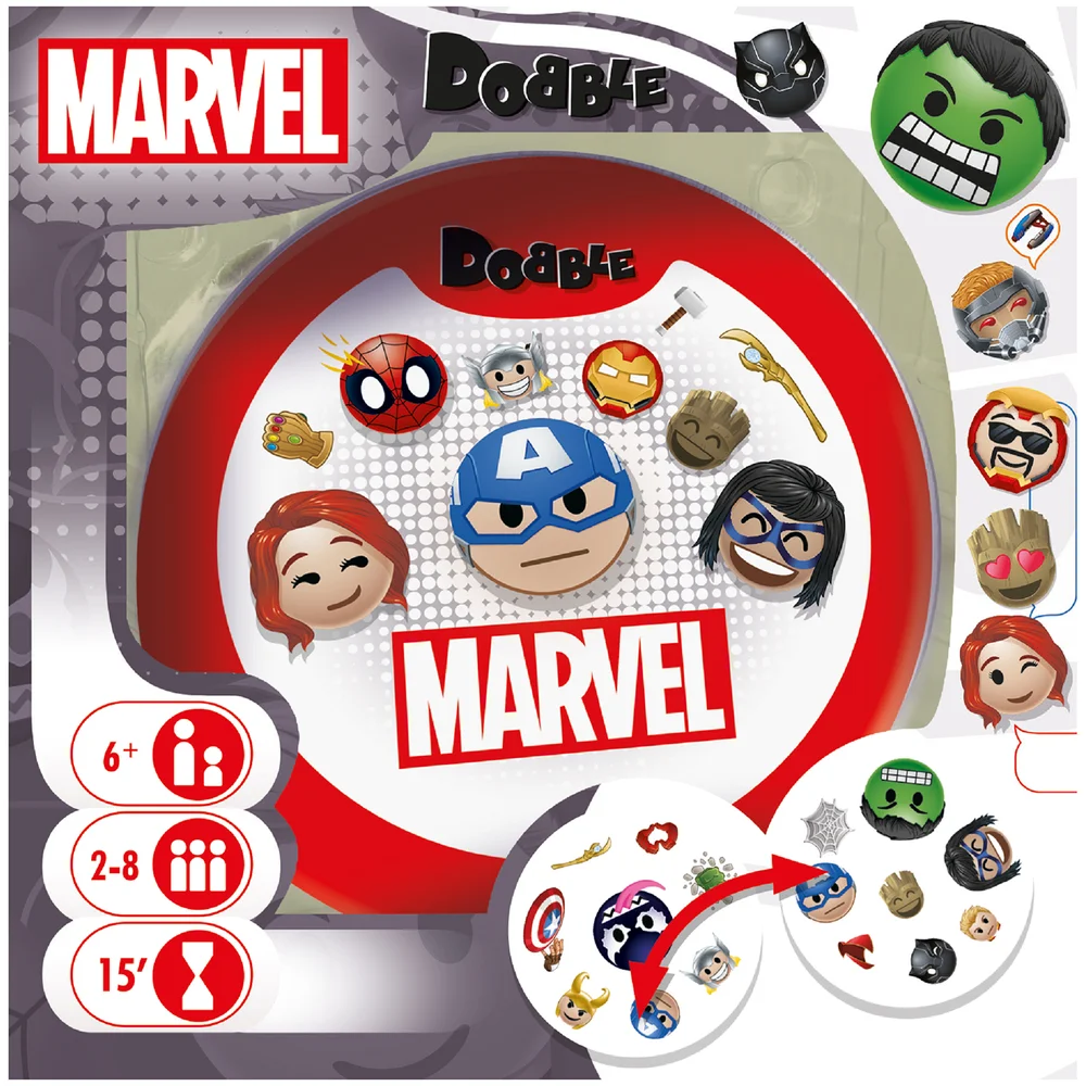 Dobble Card Game - Marvel Emoji Edition Afbeelding 1