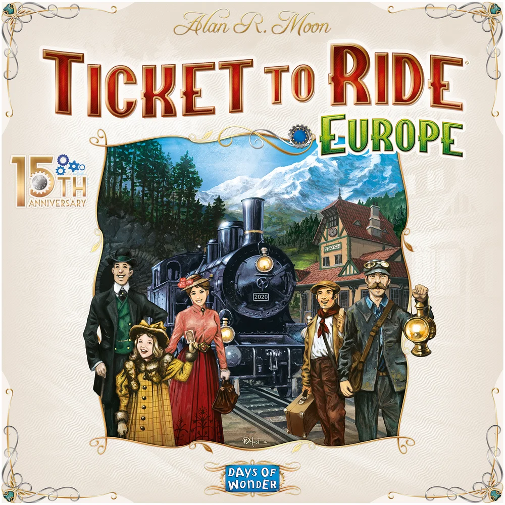 Ticket to Ride Board Game - Europe 15th Anniversary Collector’s Edition Afbeelding 1