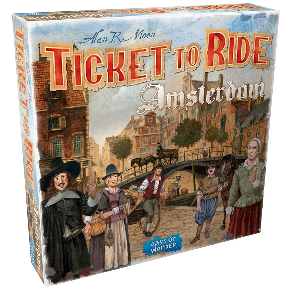 Ticket To Ride Bordspel - Amsterdam Editie Afbeelding 1