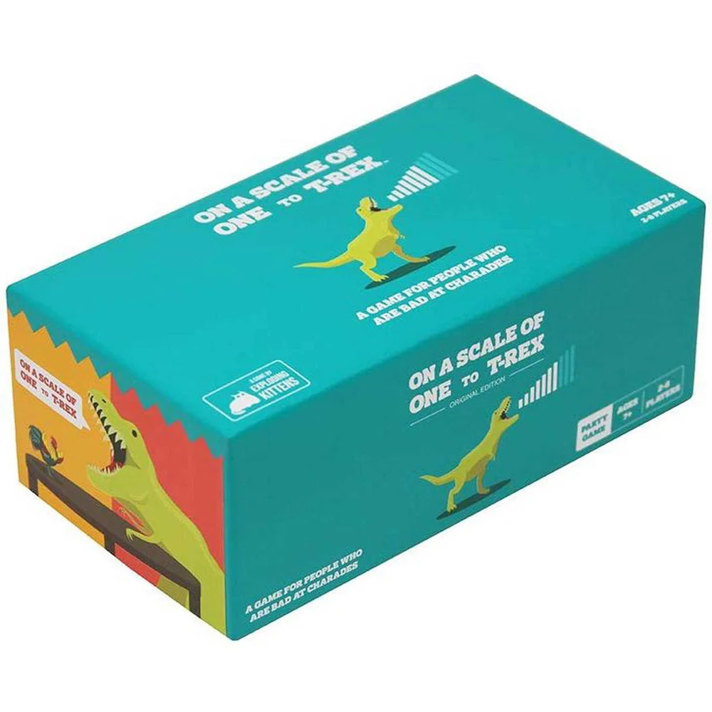Op een Schaal van één tot T-Rex Kaartspel Afbeelding 1
