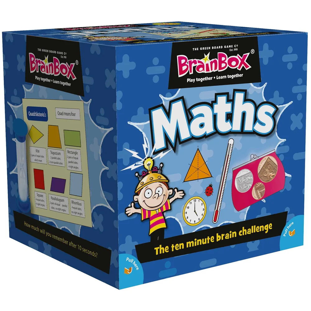 BrainBox Kaartspel - Wiskunde Editie Refresh (55 kaarten) Afbeelding 1