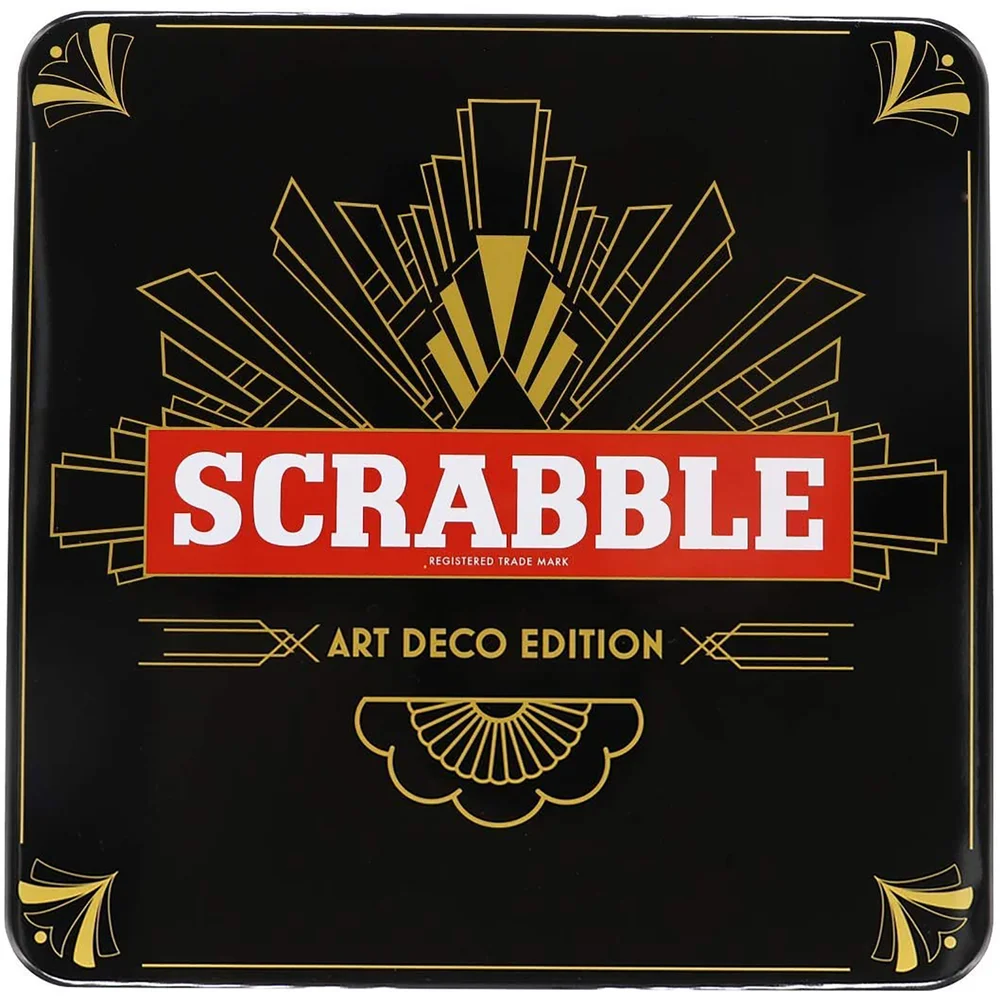 Scrabble Board Game - Art Deco Tin Edition Afbeelding 1