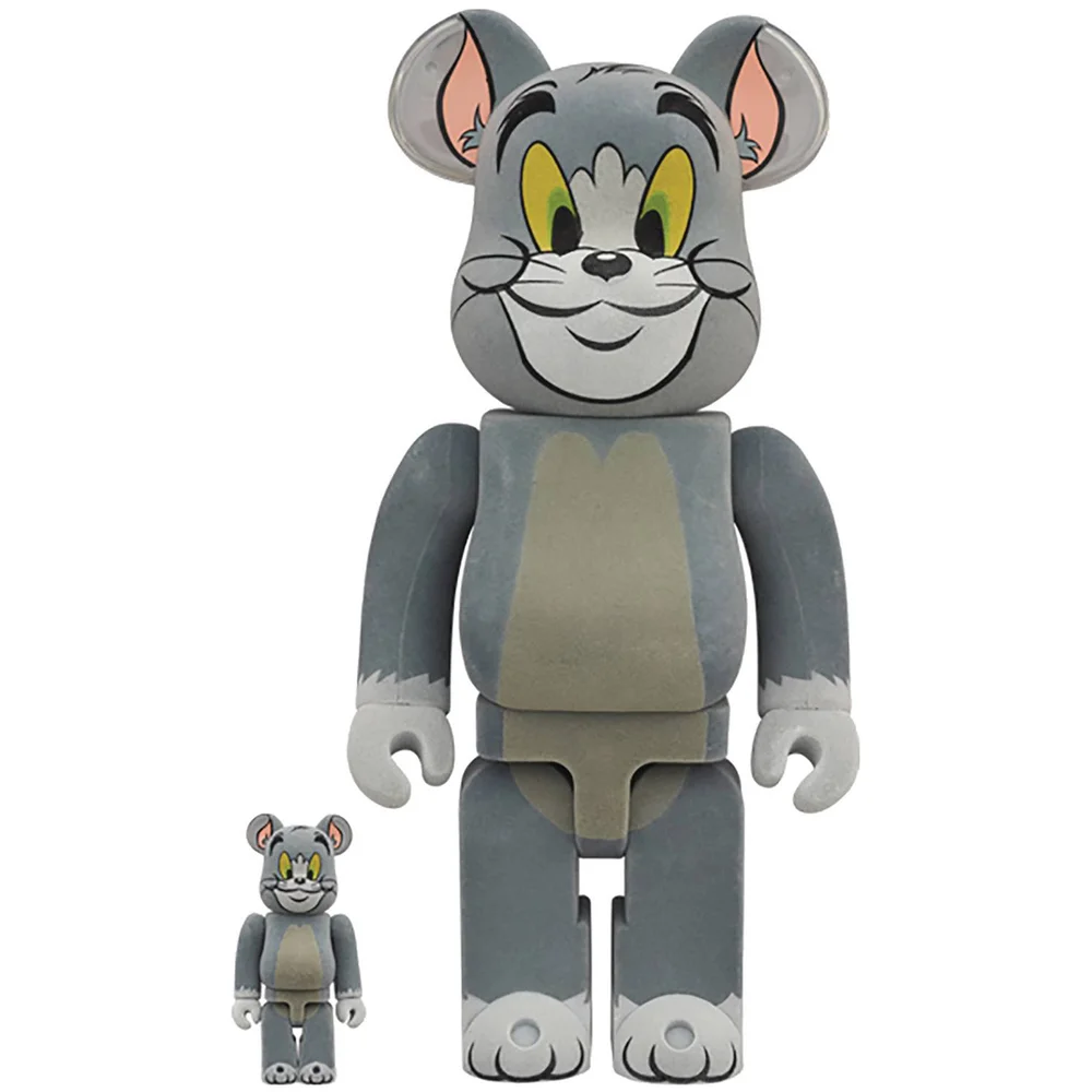 Medicom Tom & Jerry Flocky Tom 100% X 400% Be@rbrick 2-pack Afbeelding 1