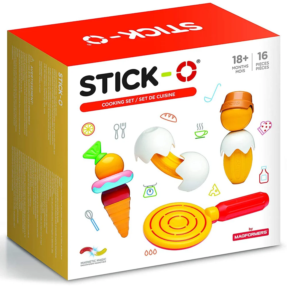 Stick-O - Koken Magnetische Bouwset (16 stuks) Afbeelding 1