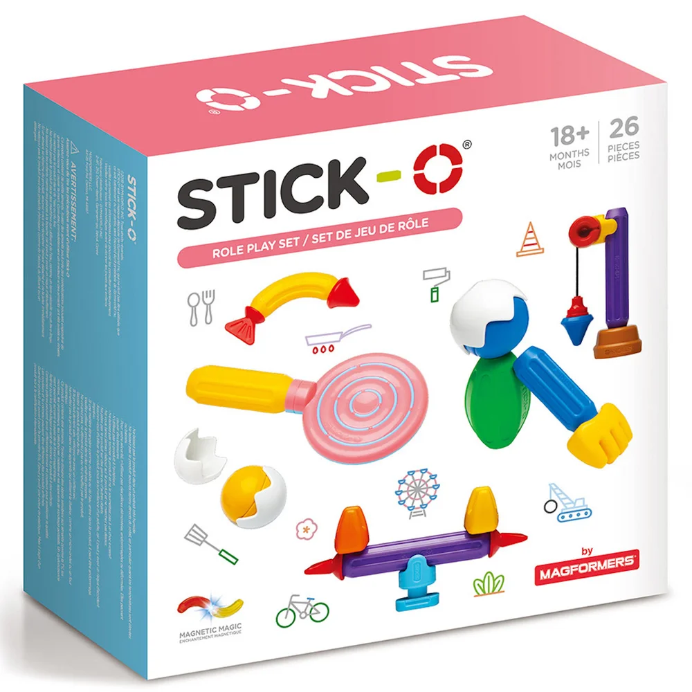 Stick-O - Rollenspel Magnetische Speelset (26 stuks) Afbeelding 1