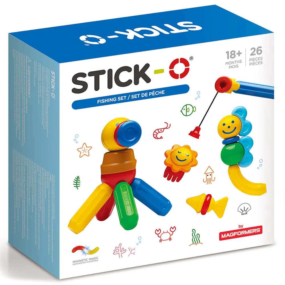 Stick-O - Vissen Magnetische Speelset (26 stuks) Afbeelding 1