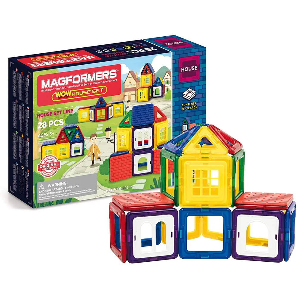 Magformers - WOW House Magnetic Building Set (28pc) Afbeelding 1