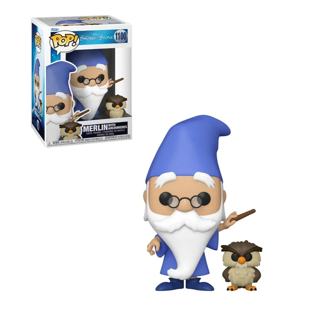 Disney Sword in the Stone Merlin with Archimedes Funko Pop! & Buddy