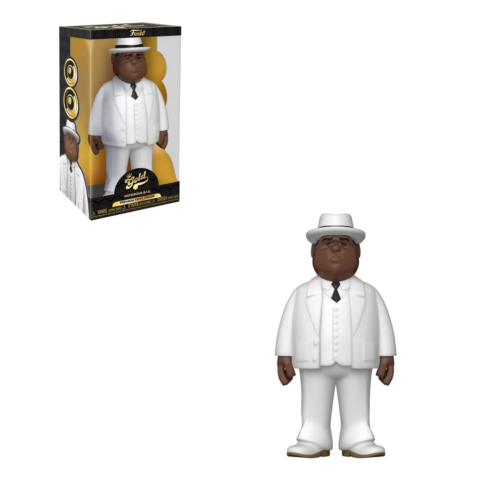 Biggie Smalls White Suit Funko Pop! Vinyl Gold Afbeelding 1