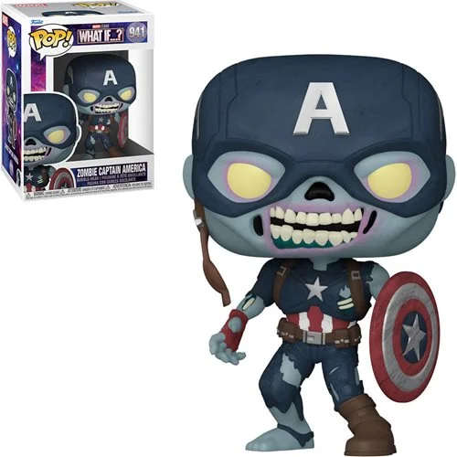 Marvel What If…? Zombie Captain America Funko Pop! Vinyl Afbeelding 1