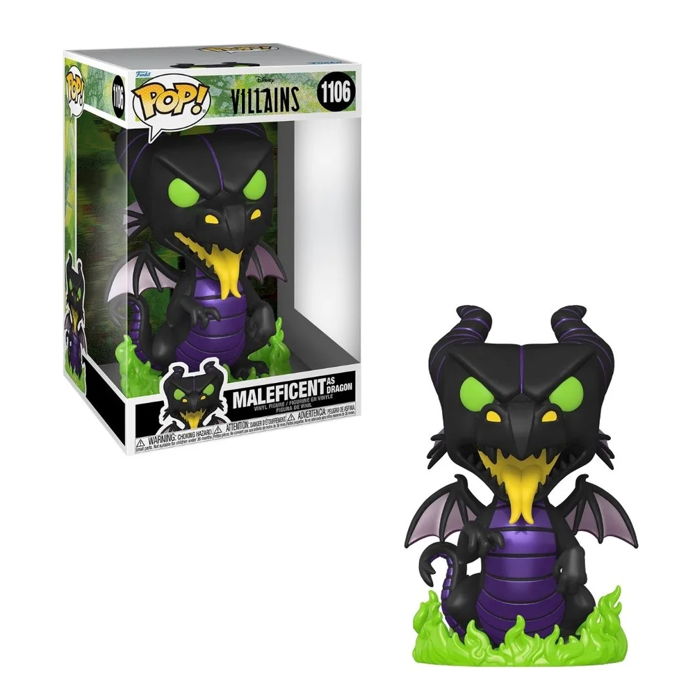 Disney Villains Sleeping Beauty Maleficent Dragon 10 Inch Funko Pop! Vinyl Afbeelding 1