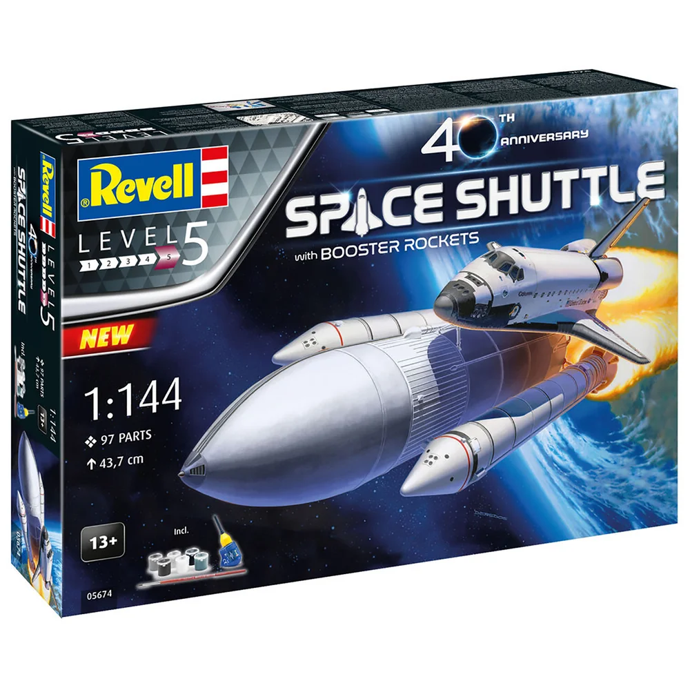 Revell Nasa Space Shuttle & Boosters 40th Anniversary Gift Set 1:144 Scale Afbeelding 1