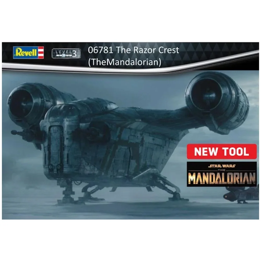 Revell Star Wars The Razor Crest (The Mandalorian) Plastic Buildable Model 1:72 Scale Afbeelding 1