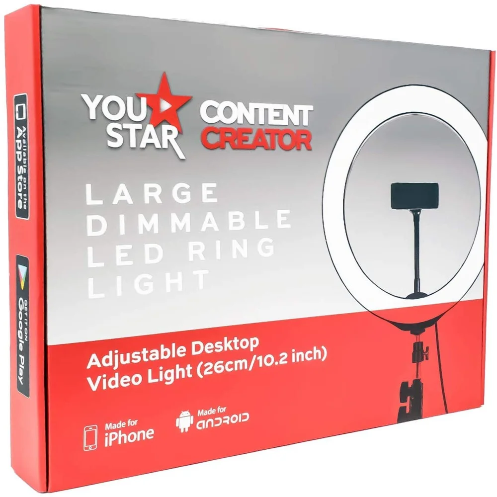 LED Ring Light 26cm with 1.1m Tripod Afbeelding 1