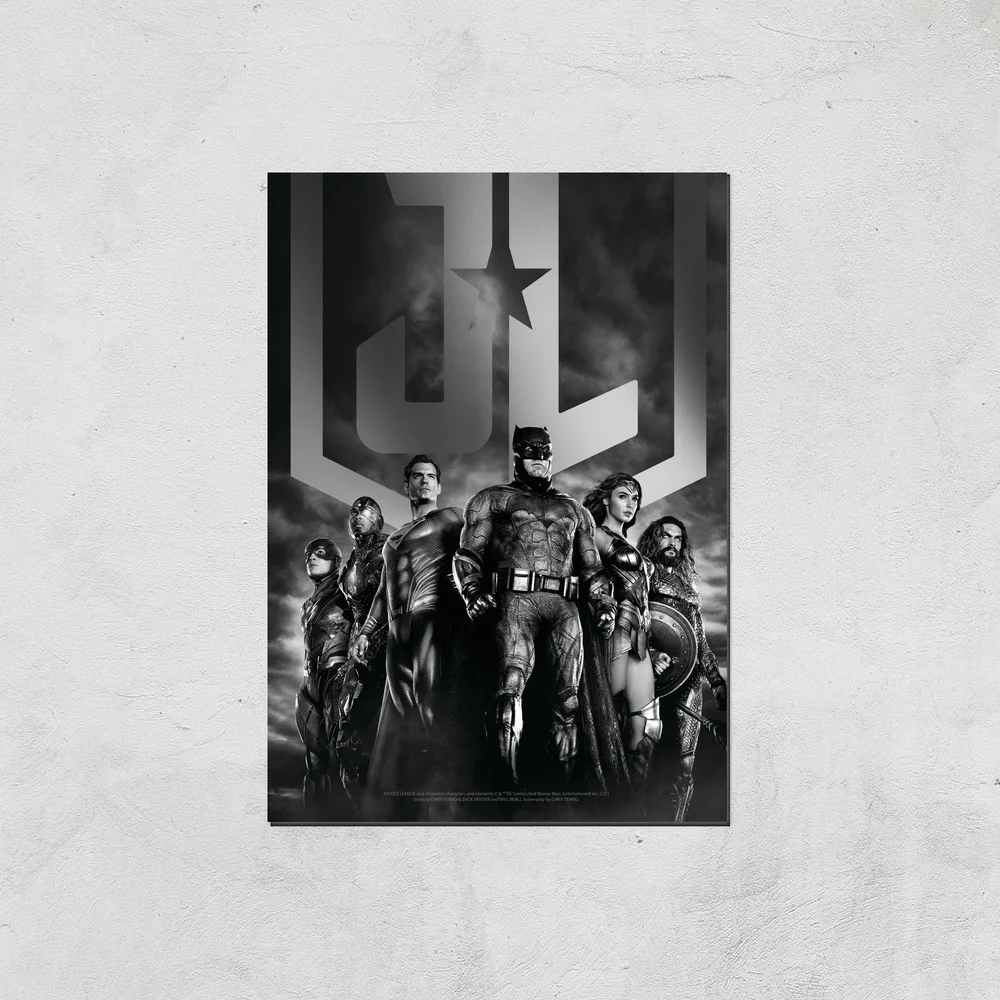 Justice League Team Poster Giclee Art Print - A4 - Print Only Afbeelding 1