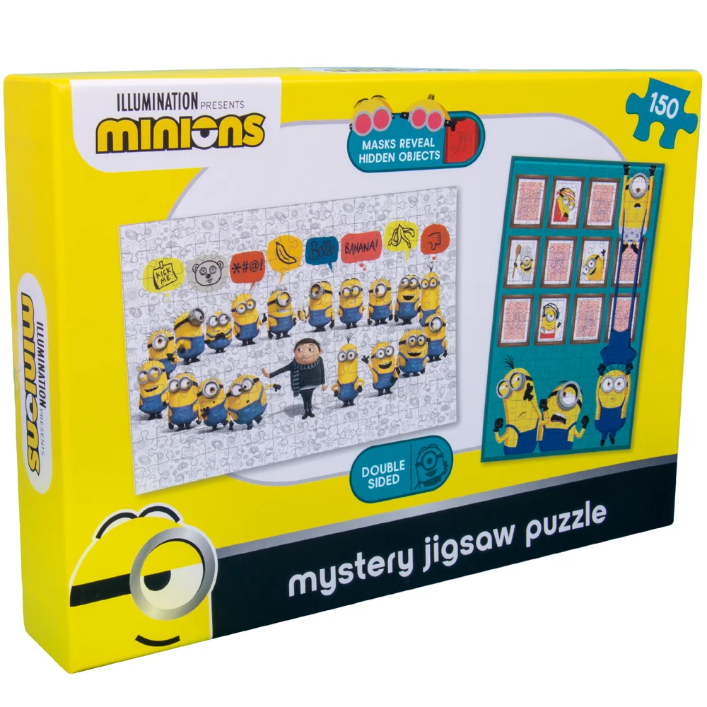 Minions Double Sided Mystery Jigsaw Puzzle 100pcs Afbeelding 1
